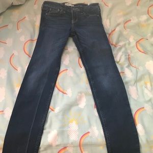Abercrombie kids blue skinny jeans